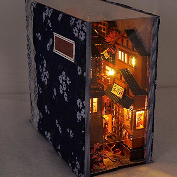 100% Ny 3D Træpuslespil Bogstøtte, DIY Bogniche Sæt, Gadebogniche Stativ Bogreolindsats, DIY Bogstøtter Dekoration Modelbygningssæt
