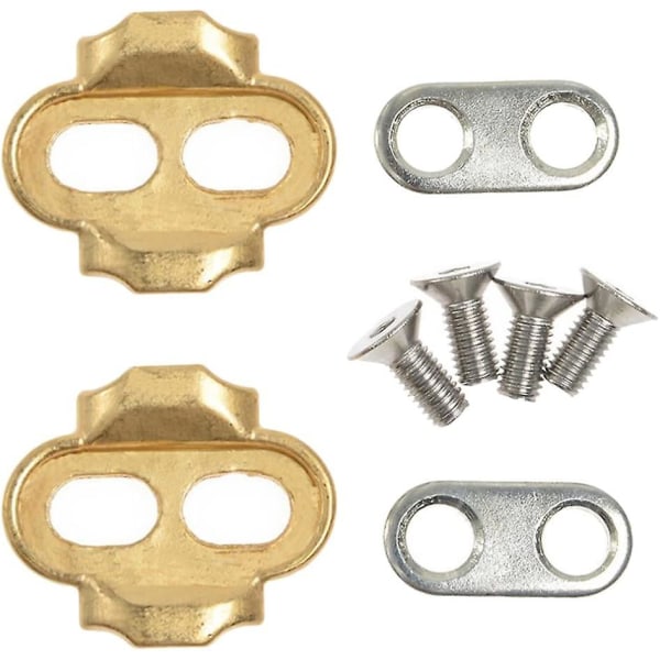 Ycle Pedal Cleat Cykelsko Låseplade Guld Riding Mountain Road Universal Accessory Cleat, Cykel Pedal Cleat (guld) (2stk)