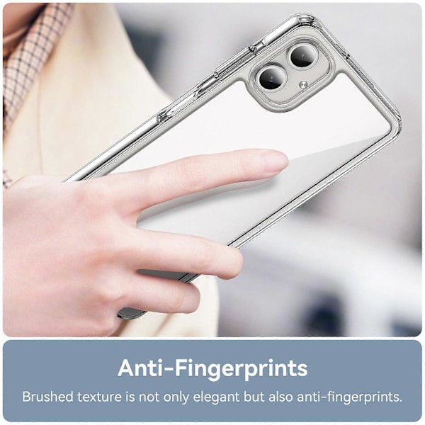 Stöttåligt skal för Samsung Galaxy A06 TPU + Akryl Skyddande Transparent Mobilskal Multicolor Style F