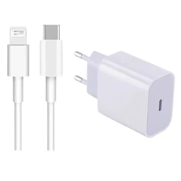 2-pack - Laddare för iPhone Adapter+Kabel 20W USB-C Snabbladdare 2