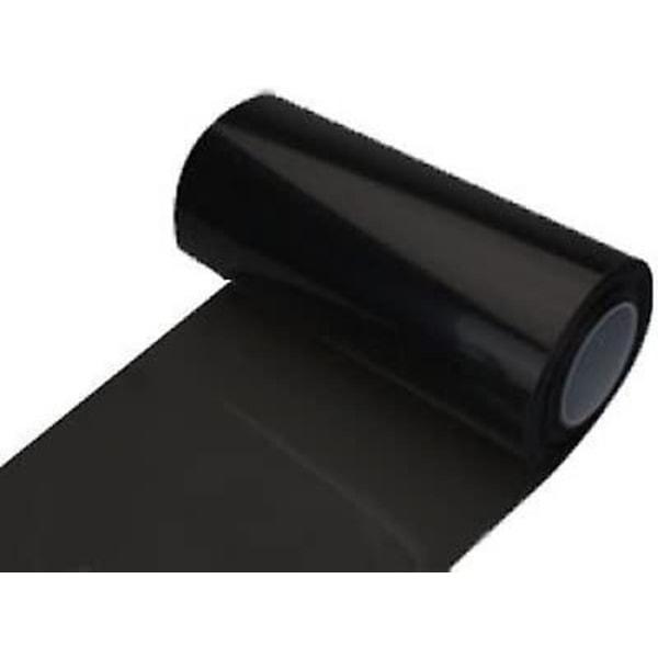 11 X 78 tommer selvklebende frontlykt, baklys, tåkelys Farget vinylfilm (mørk svart)