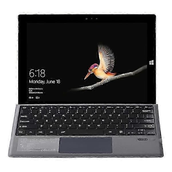 1089a Kompatibel med Microsoft Surface Pro 3 / 4 / 5 / 6 / 7 Bærbar Magnetisk Adsorption Bluetooth Trådløst Tastatur Med Touchpad