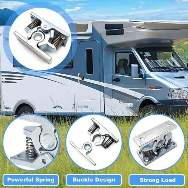 Campingvogn dørstopper – LUSKYKA® – 2 stk. – Zinklegering – Slagfast – Høj holdekraft