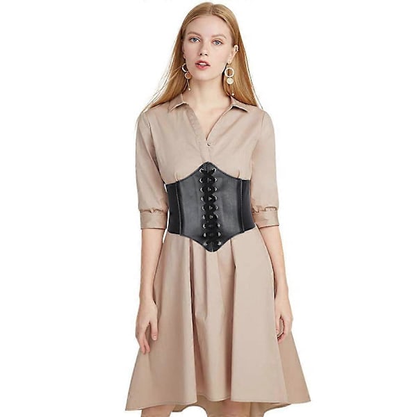 1 st Snörliv Livrem Bälte Korsett Elastiskt Midjebälte Bred Modell Dam Girdle
