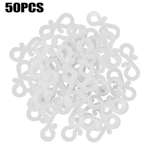 50 st Hängande Krokar Clips för Julgransprydnad Ljusslingor Inom-/Utomhus 1 50Pcs