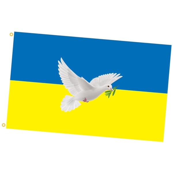 Peace Dove Flag Polyester Banner Utendørs Hage Bannere for Plen Bakgård Hjem 90 x 150 cm