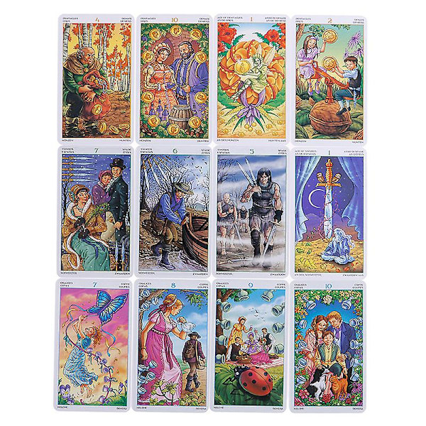 78 Hjul Året Tarot Kortstokk Mystisk Spådom Personlig Spill Engelsk