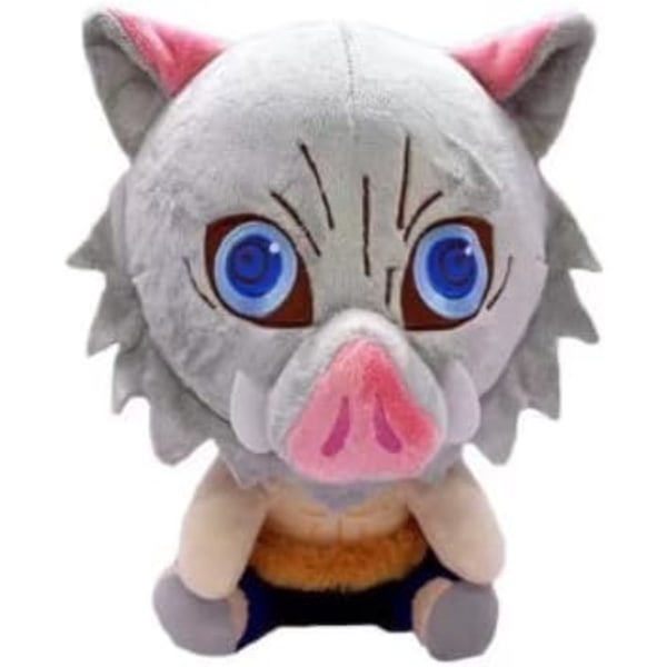 1 st Demon Slayer Anime Leksak Plysch Fylld Docka Cosplay Kostym Plysch Rekvisita Mjuk Docka för Fans (Hashibira Inosuke)