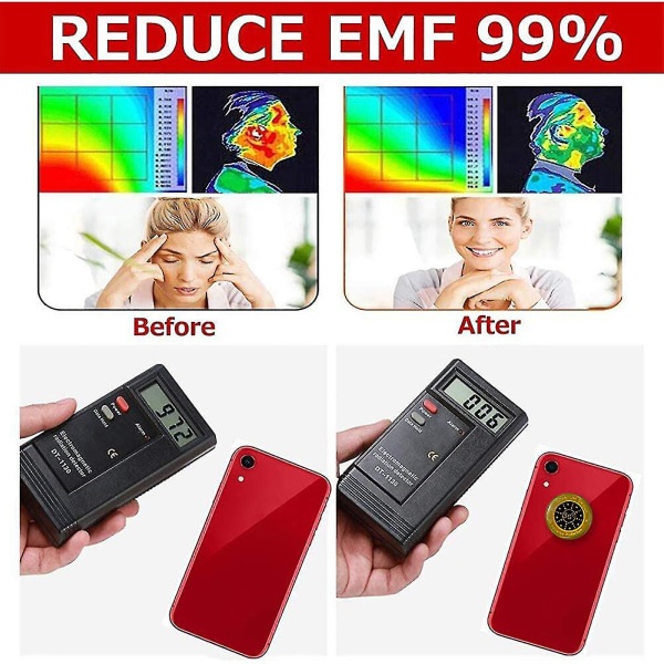 5g matkapuhelimen säteilysuojatarra Emr estotarra pyöreä säteilyä estävä puhelimen suoja PC kannettavalle tabletille