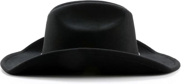 Klassisk Western Cattleman Crown Cowboyhatt med Rullet Brems og Elegant Spenne Ref: 1554