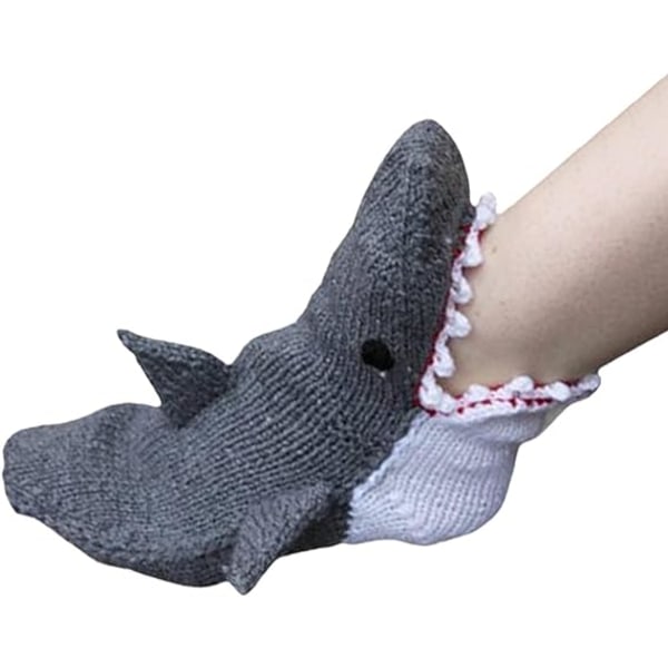 Unisex Knitted Socks, Funny 3D Animal Socks, Warm Winter Socks, Cute Knitted Socks, Animal-Shaped Socks(Shark)