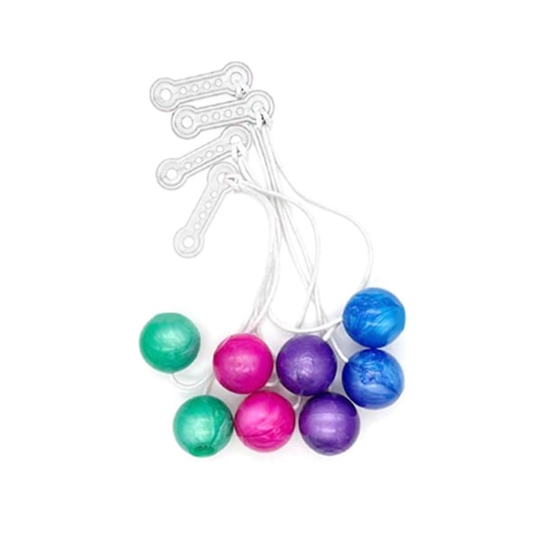 20 stk Bold Lato-lato Legetøj Bold Børnelegetøj Latto Toy Ball Shake blandet farve med lys