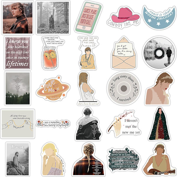 50 stk. Taylor Swift Seje Graffiti Stickers Bagage Bil Stickers #2