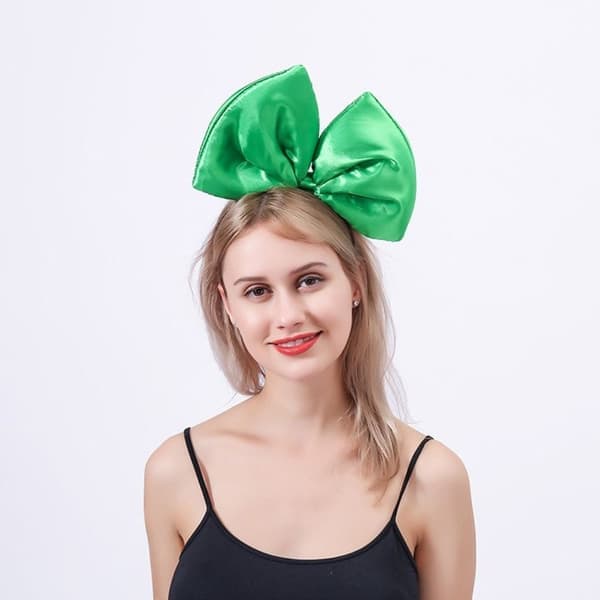 Flæset hårbånd green