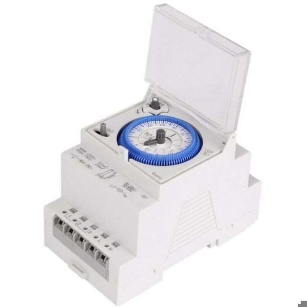 Programmerbar timer - LUSKYKA® - Automatisk tidsplanlegging - DIN-skinne montering - 100-240V AC strømforsyning