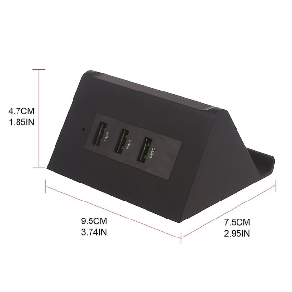 Kompakti tasavirtamuunnin akkuklipsillä, 12v 24v 5v 3-porttinen USB-virtasovitin