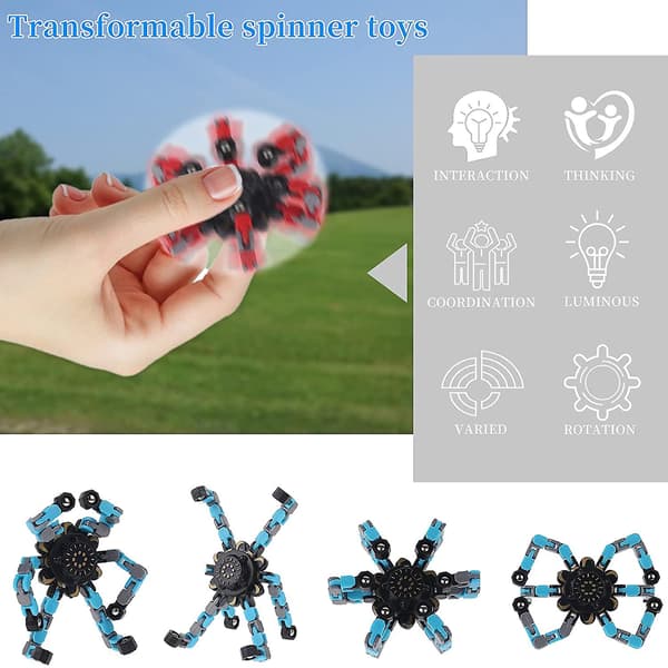 4-pak Sjove Sensoriske Fidget Spinnere Fingerlegetøj