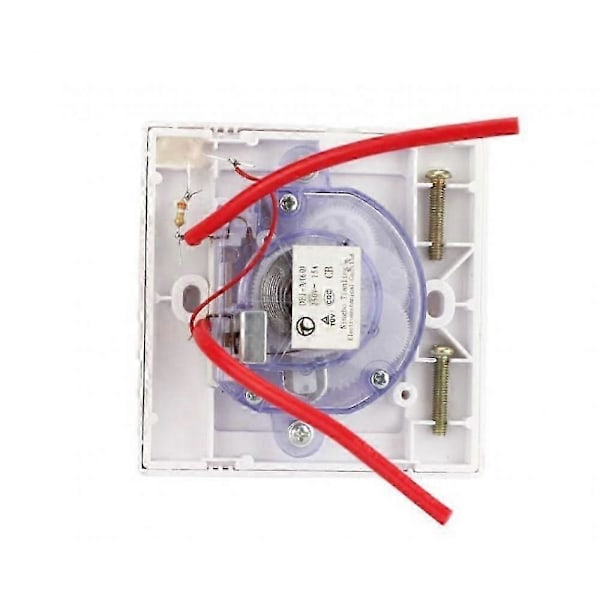 120 Min Timer Switch, AC 220V 15A Intelligent Mekanisk Nedräkningstimer Uttag Tidbrytare 86 Panel Timer Kontrollknapp