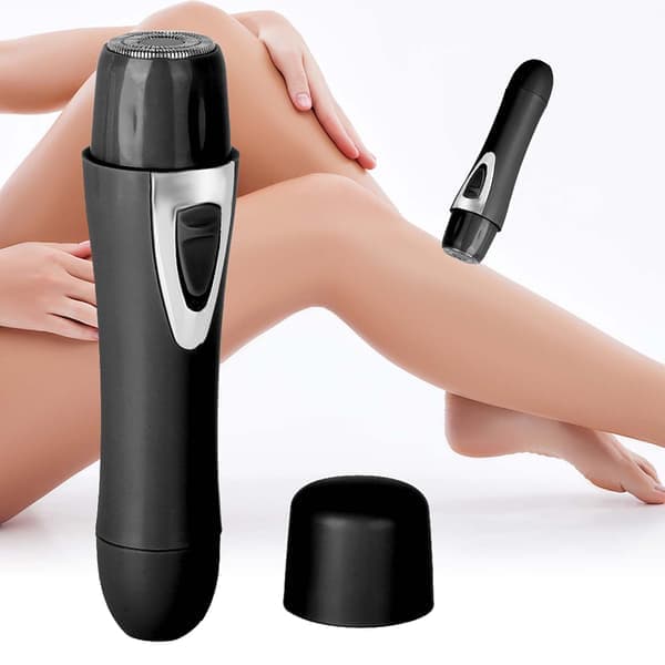 Mini elektrisk epilator hårfjerning til ansigt, krop, armhule, ben, depilator (sort)