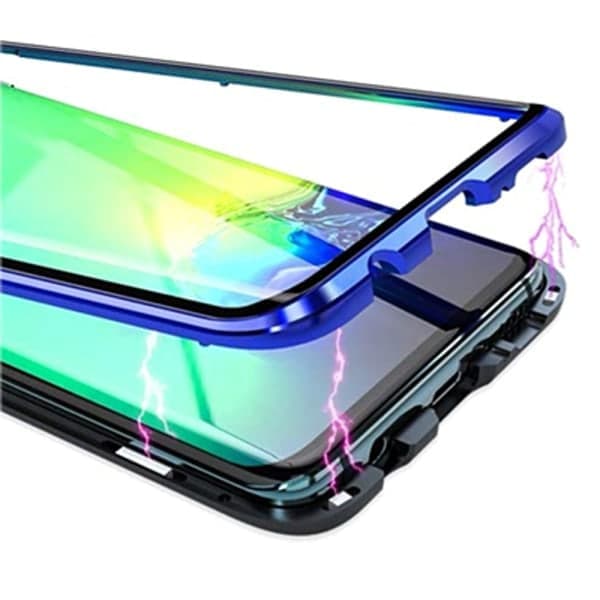 Samsung Galaxy S21 - Skyddande dubbelsidigt magnetfodral Röd