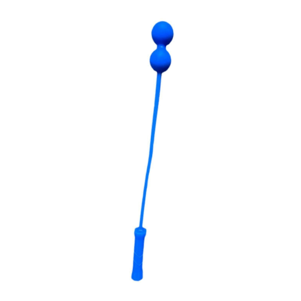 Tennis Serve Master Bærbar Let at Håndtere Tilbehør Træningsværktøj 1 Bold Blue 2 Balls