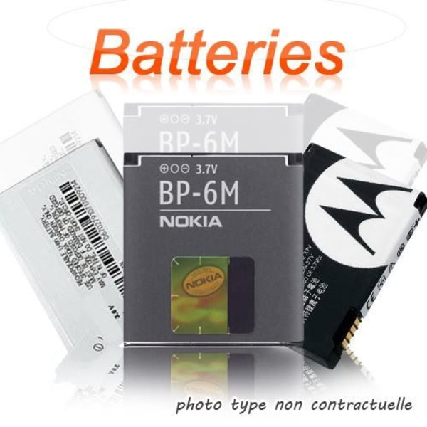 NOKIA-kompatibelt batteri - BP-6M - Lithium-polymer - 970 mAh