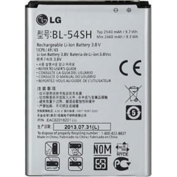 Original LG BL-54SH batteri för LG L80 D373/ L9