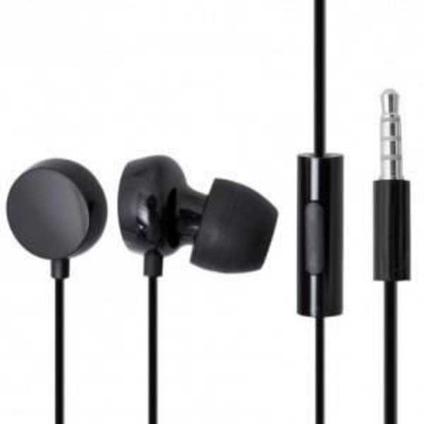 Sort stereo headset sæt 3,5 mm jack original nr...