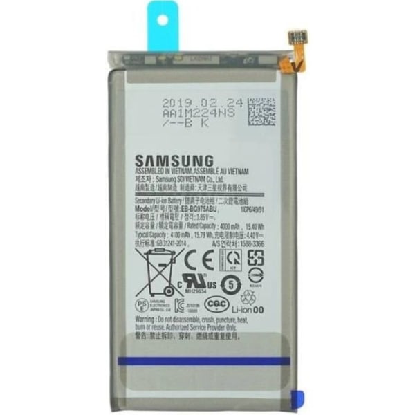 Batteri Samsung S10 Plus EB-BG975ABU