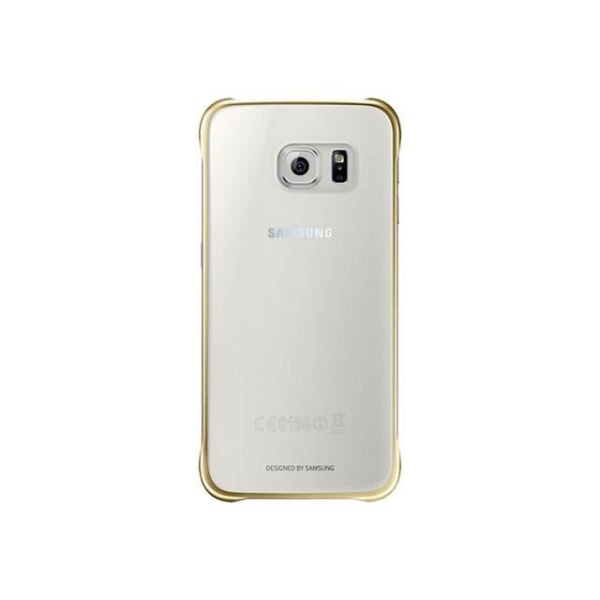 Etui - SAMSUNG - Galaxy S6 - Gennemsigtigt guld - Blødt - Originalt etui Transparent guld