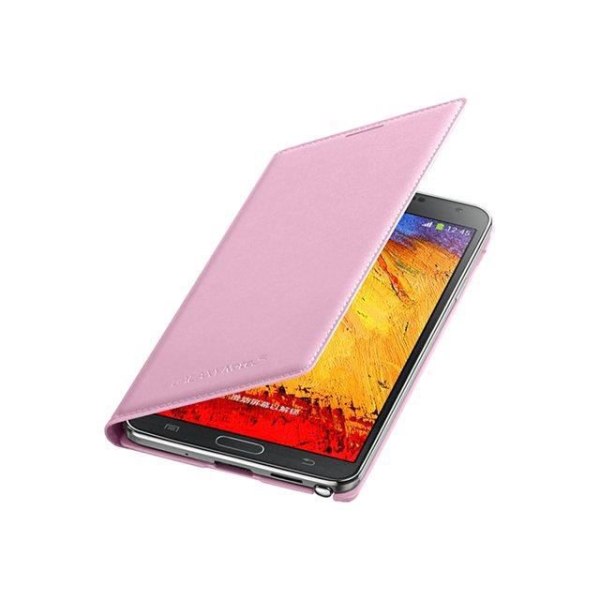 Pung cover - Samsung - Galaxy Note 3 - Syntetisk læder - Pink - Semi-stiv Rosa