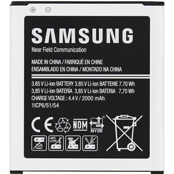 Original batteri kompatibelt med Samsung Galaxy Core Prime - 2000mAh - EB-BG360BBE