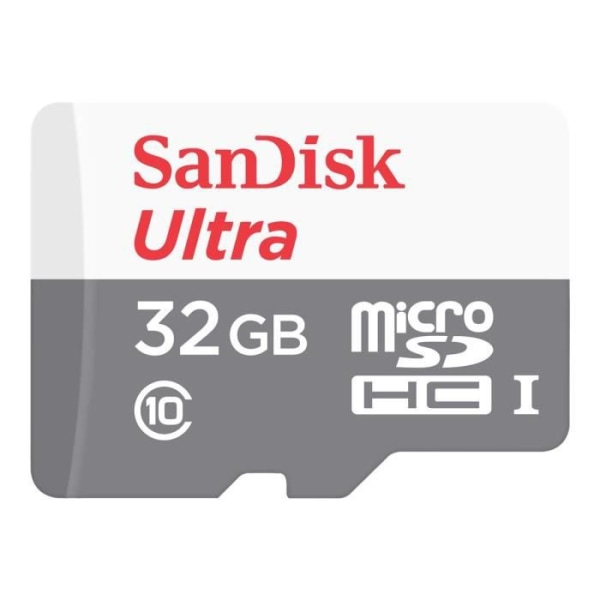 SanDisk Ultra flash-minneskort - 32 GB - Klass 10 - microSDHC UHS-I
