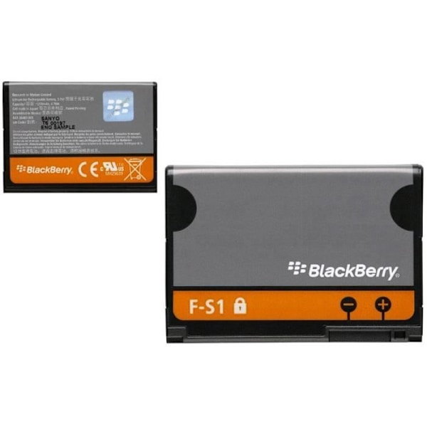 Batteri - BLACKBERRY - F-S1 - Lithium Ion - Ekstra - Kompatibel med Torch 9800/9810