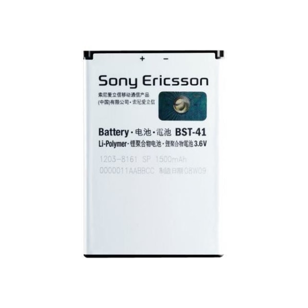 KOMPATIBEL SONY ERICSSON BST41 BATTERI