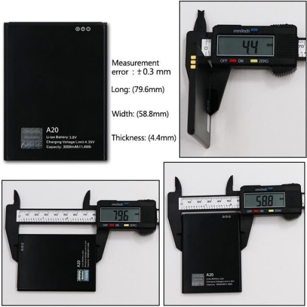 För Blackview A20 Batteri 3000mAh Mobiltelefon Batteri Batterier