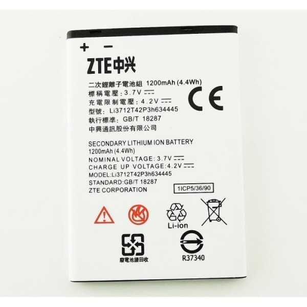 Original ZTE Li3712T42P3h634445 batteri för ZTE W815W