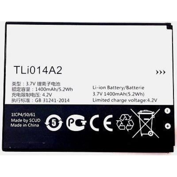 Original Alcatel TLi014A2 batteri för Vodafone Smart First 6 V695 VF, Bulk