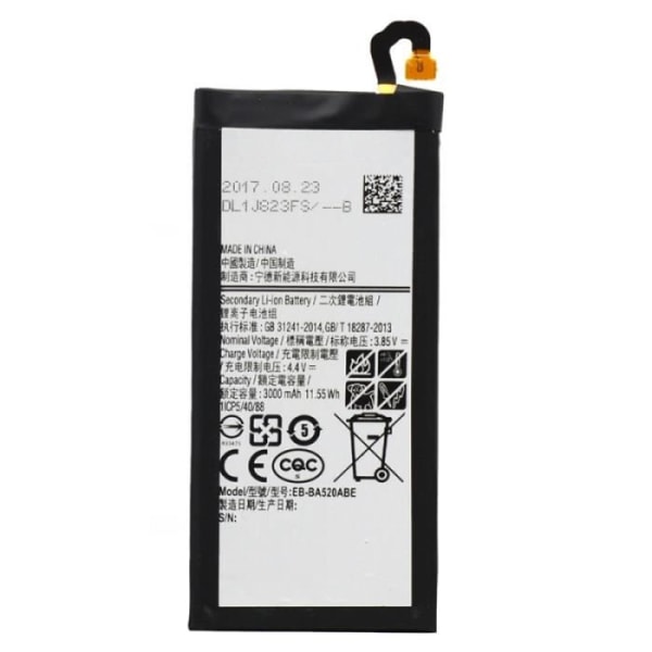 Eb-ba520abe 3000mah Li-polymer batteri för Samsung Galaxy A5 (2017) / A520fa520a - 216968 Svart