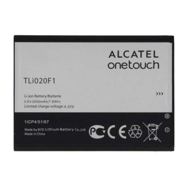Original Alcatel TLi020F1 Batteri För Alcatel One Touch 7040D