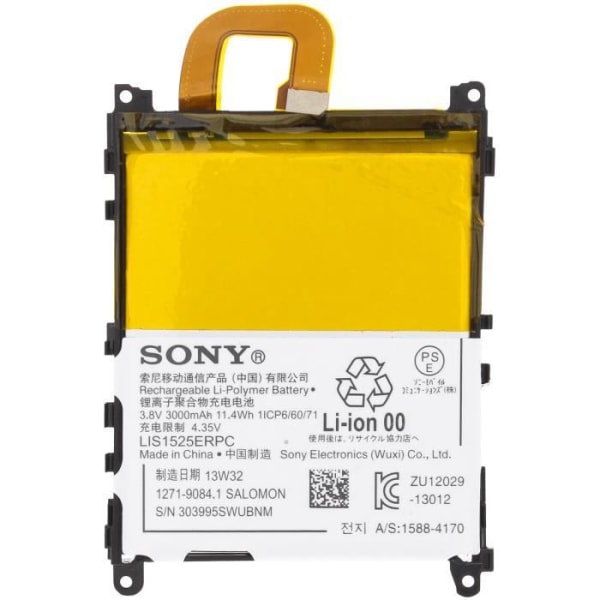 Original Sony Xperia Z1 batteri - 3000mAh - Sony LIS1525ERPC