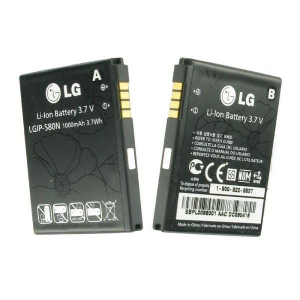Original lg lgip-580n li-ion 1000mah batteri