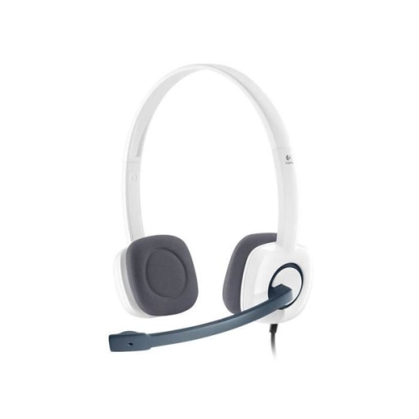 Headset - Hörlur - Hörsnäcka - Logitech - Logitech H150 Coconut Stereo Headset med Mic 981-000350 Se beskrivning