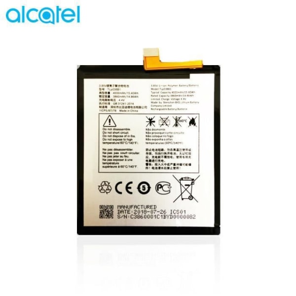 Originalbatteri Alcatel tlp038b1 För ALcatel A7, CAC3860004C1