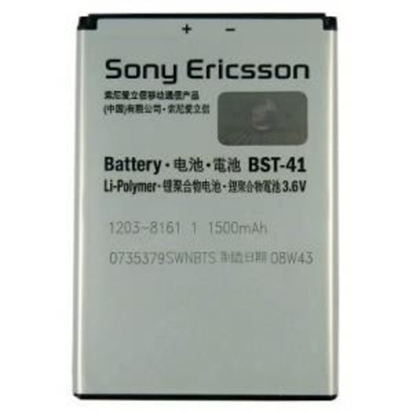 Original Sony Ericsson BST41LI batteri till Sony Xperia X1 - Xperia X10 - Xperia X2