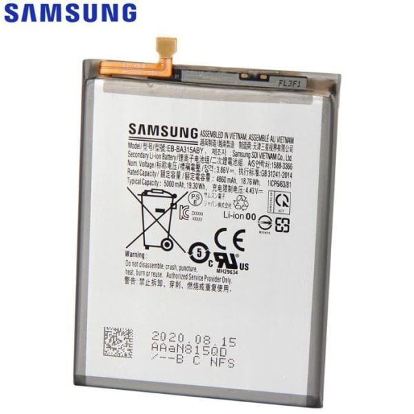 Original internt batteri för Samsung Galaxy A31 2020 SM-A315F EB-BA315ABY 3000Mah