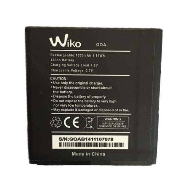 Wiko Goa Original batteri lithium batteri 1300mAh