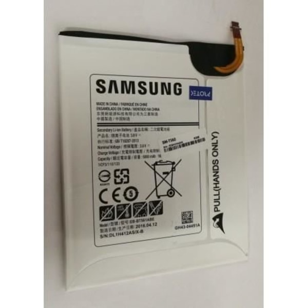 Batteri - Samsung - Galaxy Tab E 10 SM-T560 EB-BT561ABE - Sort - Voksen - Unisex