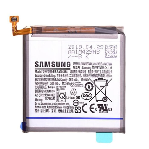 Internt batteri Samsung Galaxy A80 3700mAh Original EB-BA905ABU Hvid