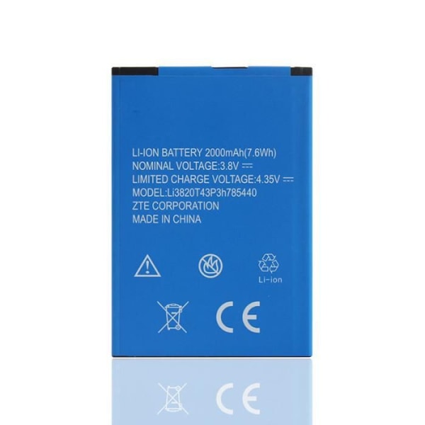 2000mAh Li-ion batteri för ZTE L2 PLUS - Li3820T43P3h785440